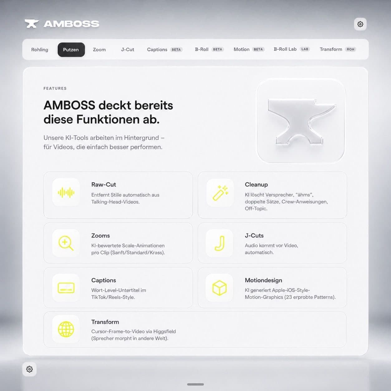 AMBOSS App — Feature-Übersicht